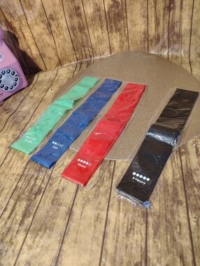 Resistance Loop Band Set – Green, Blue, Red, Black